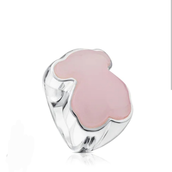 Tous Jewelry - Tous Colors Pink Quartzite Silver Ring Sz 7